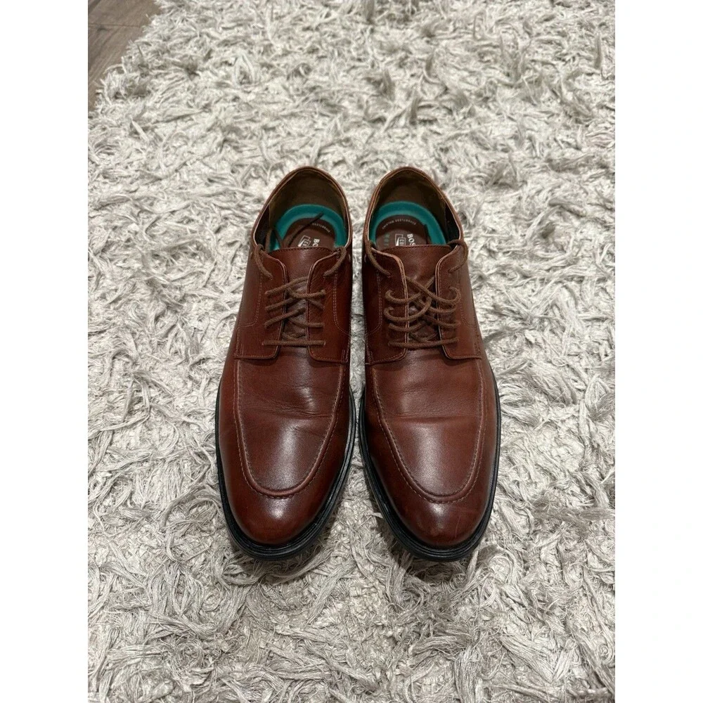 Bostonian Commonwealth Men’s Brown Leather Lace-Up Derby Dress Shoes 13